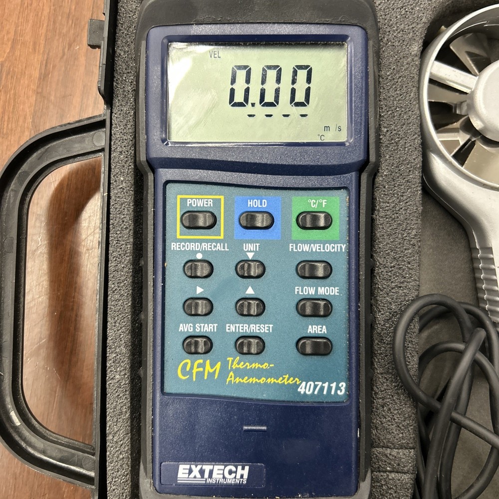 Extech 407123 Heavy Duty Hot Wire Thermo Anemometer