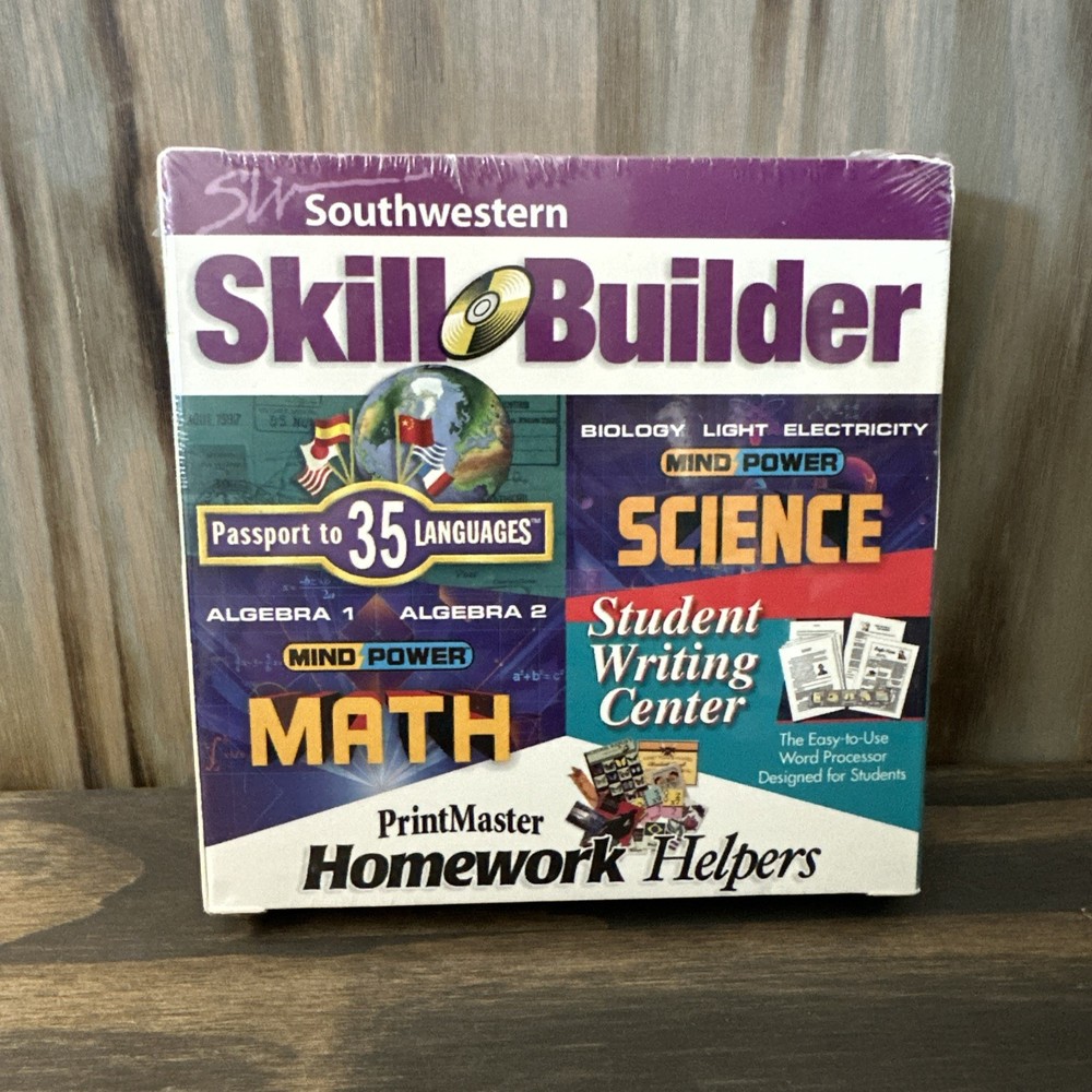 PC CD-ROM ~ Southwestern Skill Builder ~ Math Science Language Writing