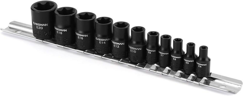 Versatile 11PC E Torx Socket Set - Rugged Design for Mechanics & DIY Projects