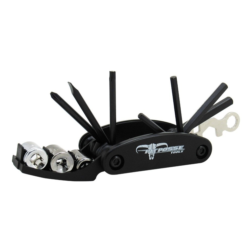 Pit Posse Harley Davidson Folding Tool Set 12 in 1 SAE Motorcycle Tool Accessory