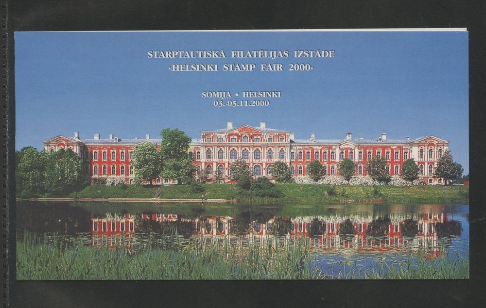 LATVIA 512, 2000 PALACE TYPE, COMPLETE BOOKLET, MNH (LT5969)