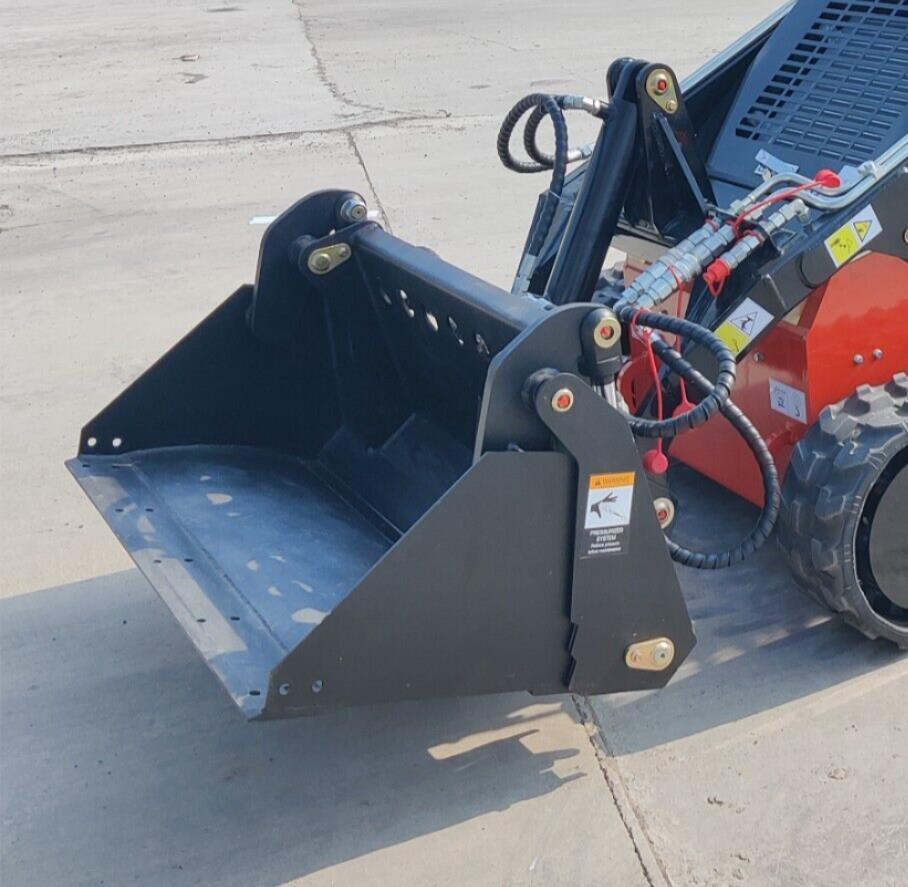 Mini Skid Steer Loader Attachments STOMP Skid Steer TYPHON 4 in One Bucket