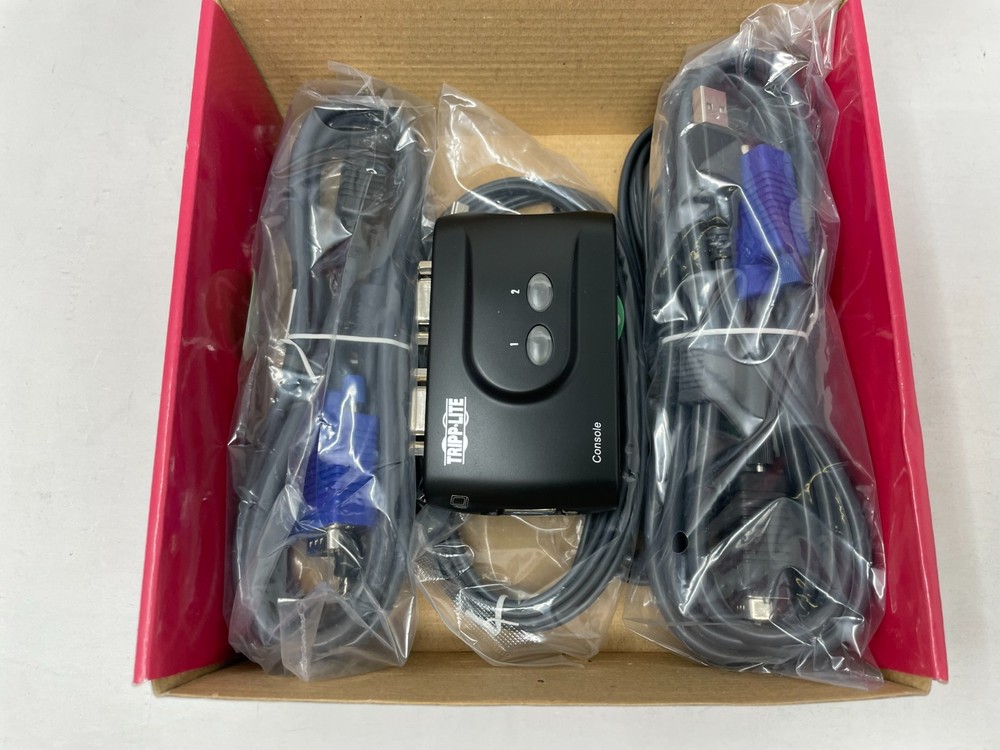 Tripp-Lite Compact USB KVM Switch 2Port with Audio (Open Box)