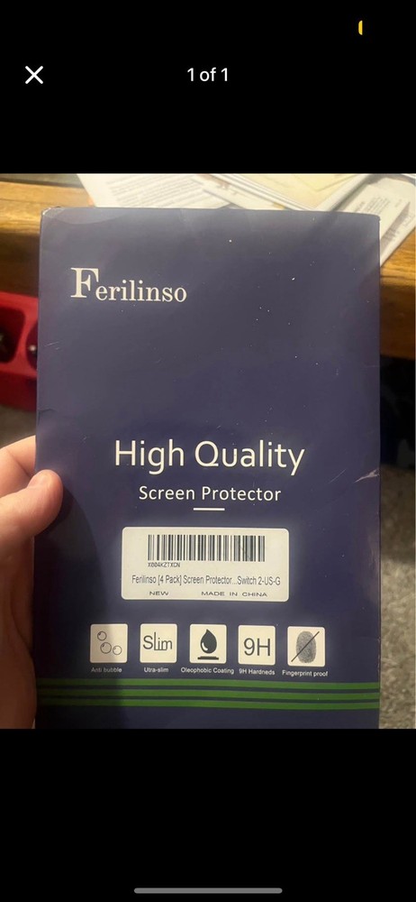 Ferilinso Tempered Glass Screen Protector for Nintendo Switch – 4 Pack 9H HD
