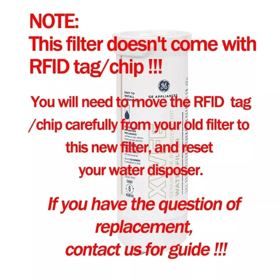 2 PACK GE XWFE Replacment Refrigerator Water Filter Without Chip