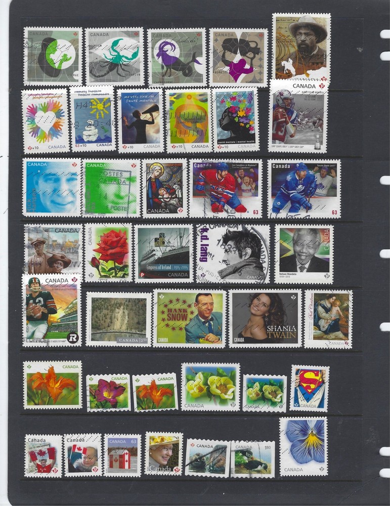 Canada 2008-2015 Used Collection 83 Different Stamps