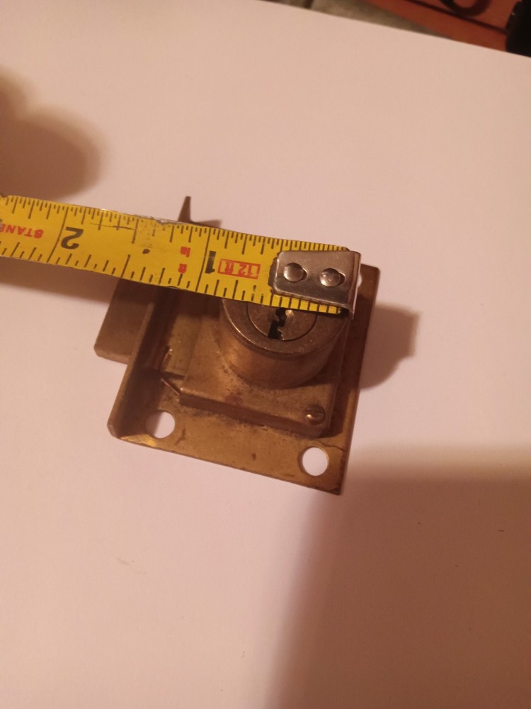 Vintage Solid Brass Norwalk Cabinet Door Or Drawer Lock