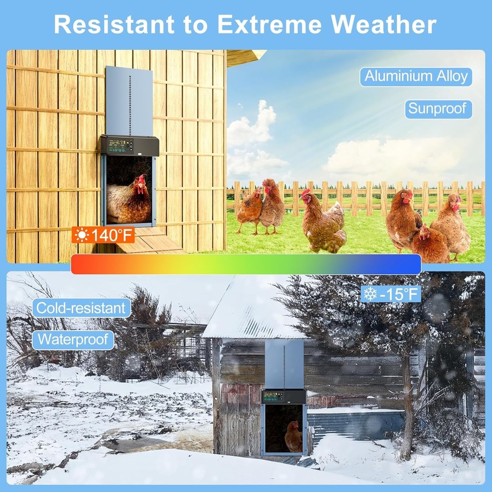 Automatic Chicken Coop Door Solar: Automatic Chicken Door - Solar