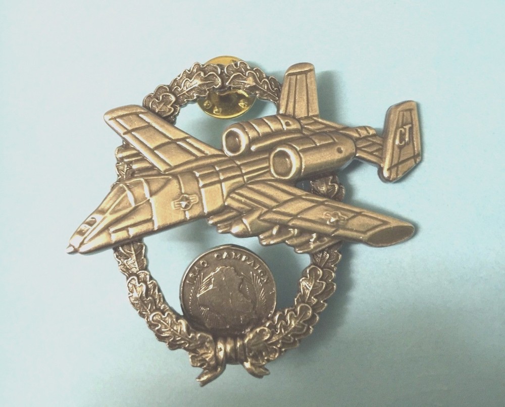 U.S.  A-10  FOR SERVICE IN IRAQ COMMEMORATIVE BADGE