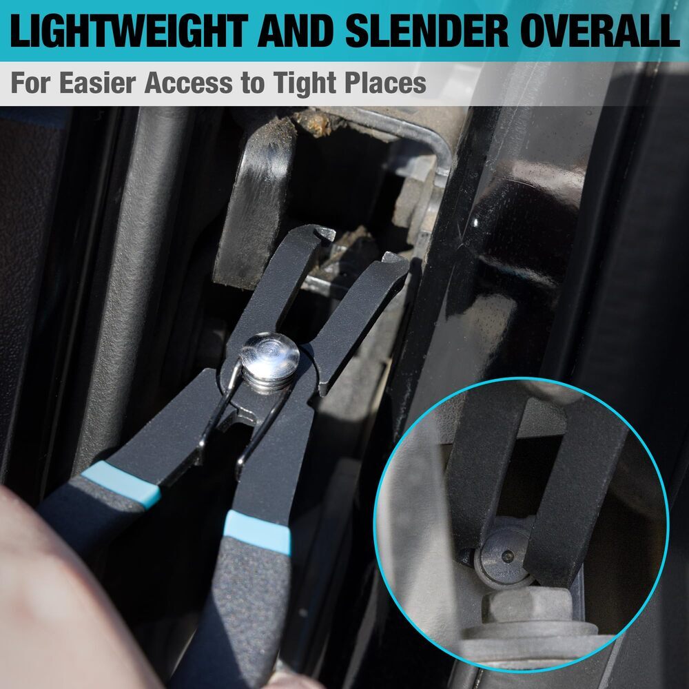 DURATECH 2-Piece Push Pin Pliers Set Auto Clip Removal Tool Kit for Removing
