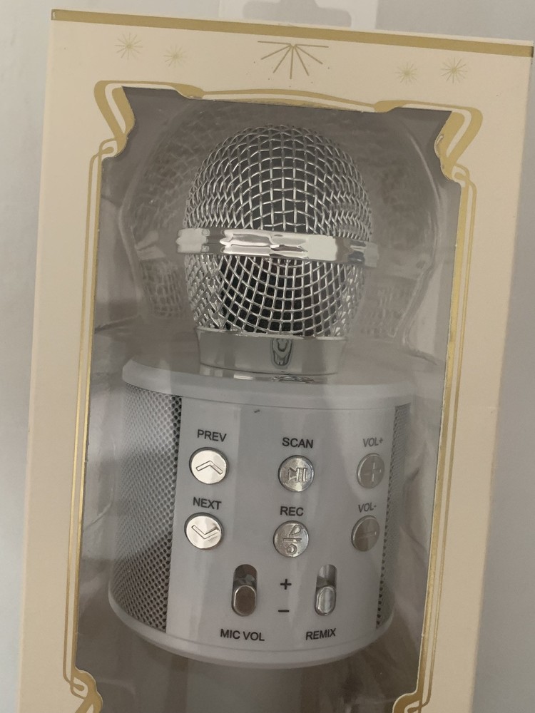 Vivitar Wireless Bluetooth Karaoke Microphone Portable Handheld Speaker USB New