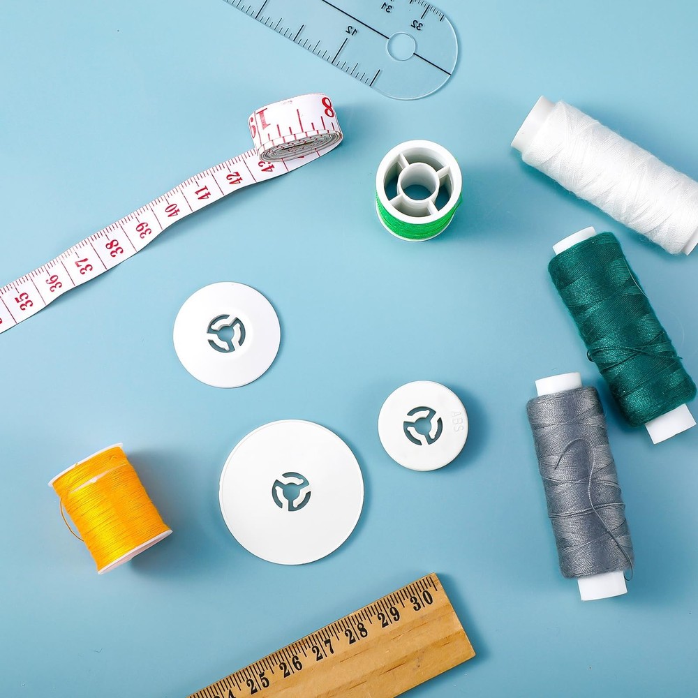 Riceshoot 15 Pcs Spool Cap Sewing Machine Pin Cap Small Medium Large Replacem...