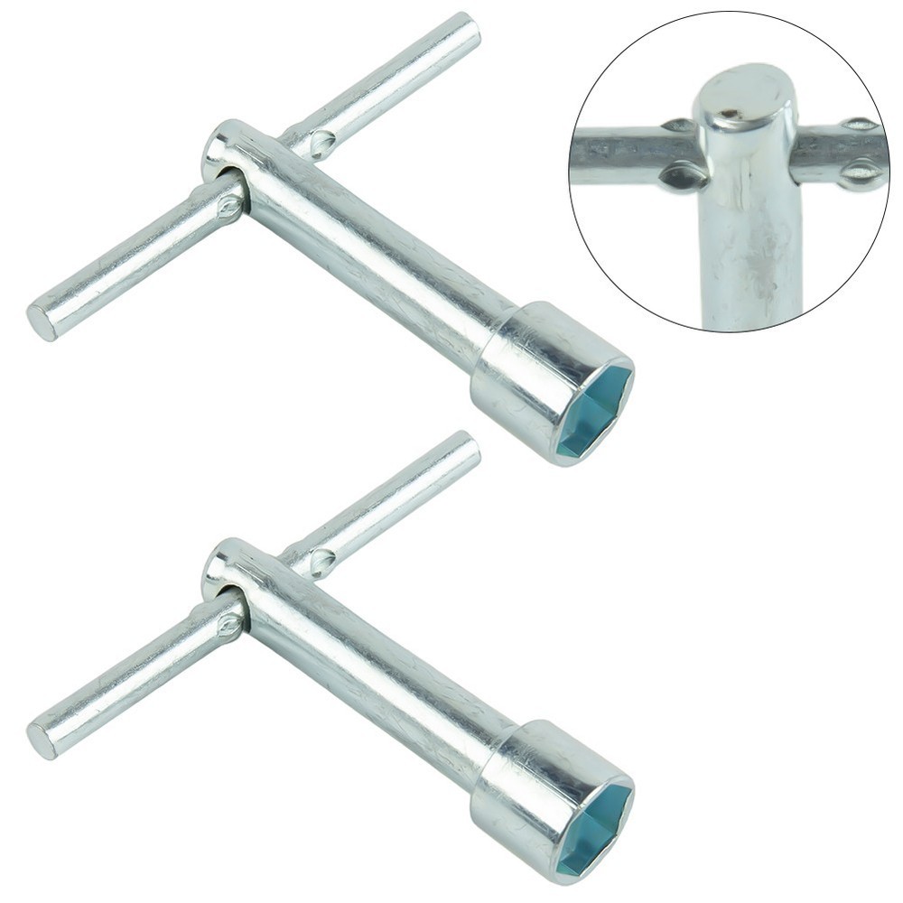 2x 10mm Hex Socket Wrench T-Shape Handle Deep Nut Driver Steel Hand Tools New