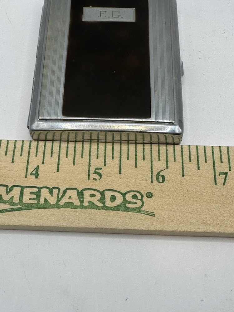 Vintage RONSON Mastercase Cigarette Lighter and Holder w/Original Box Untested.