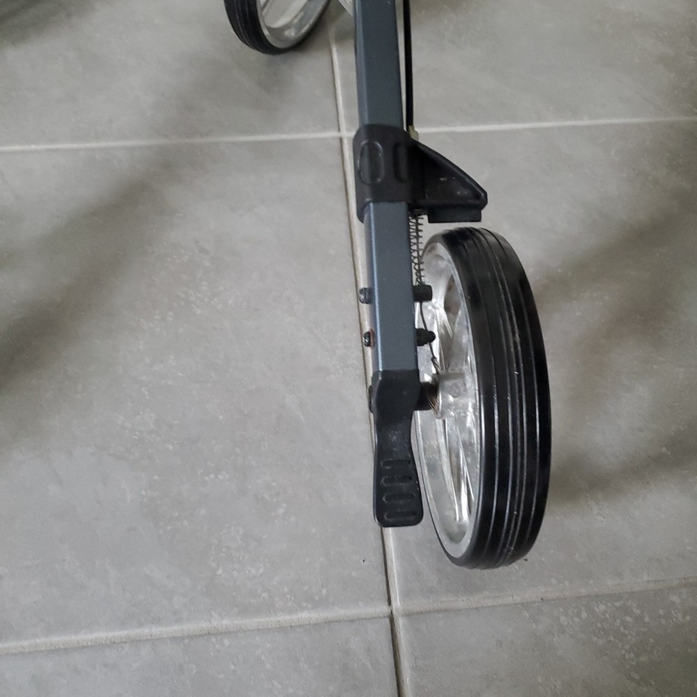 Zler Upright Walker, Tall Walker Stand Up Folding Rollator Gray