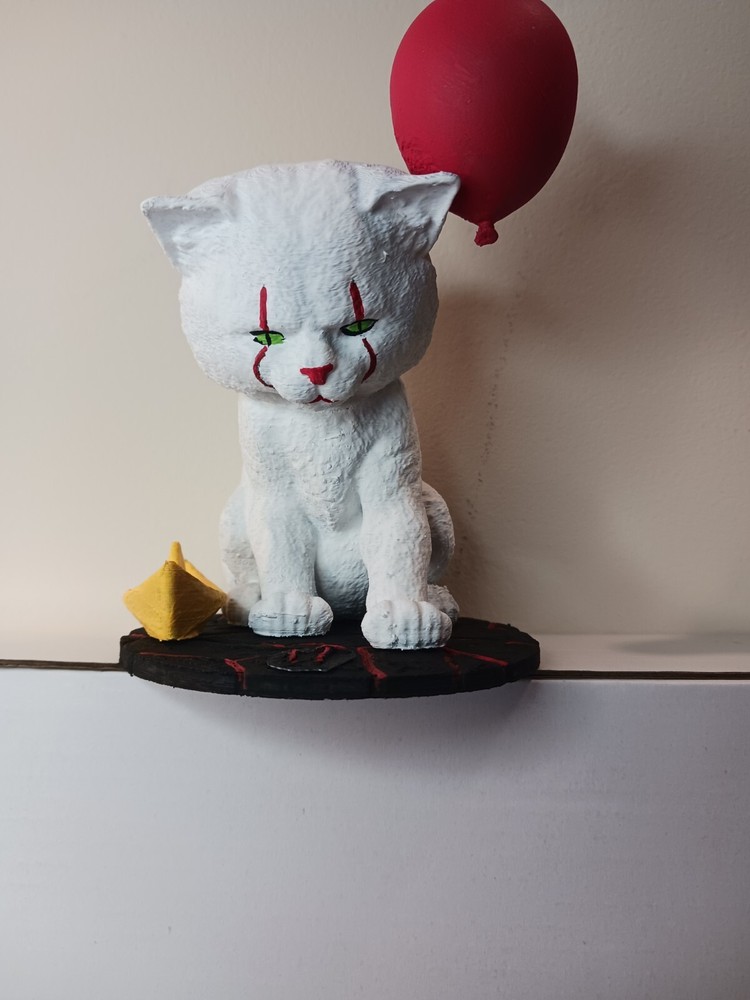 Pennywise Horror Kitty Statue 3D Printed Hand Painted