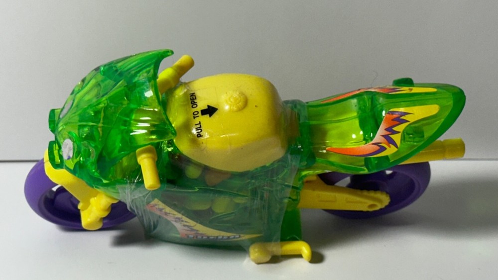 motorcycle Candy Duds Candy Dispenser from 2000, Mint Unopened