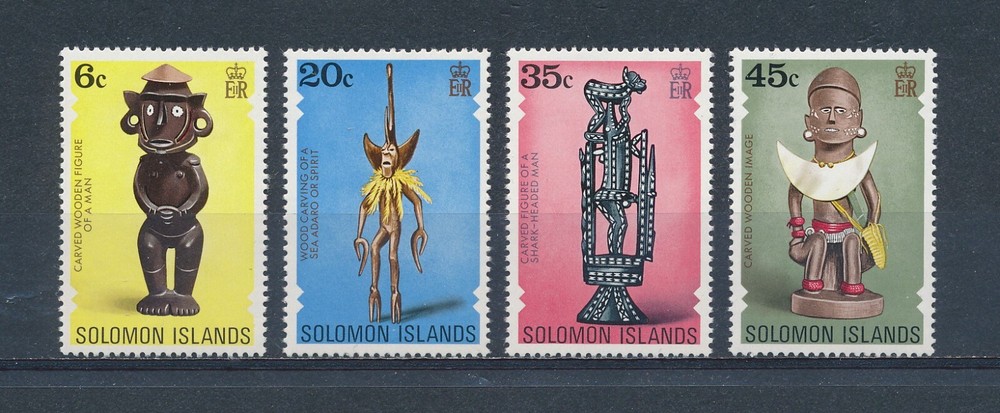 Solomon Is.  348-51 MNH, Artifacts, 1977