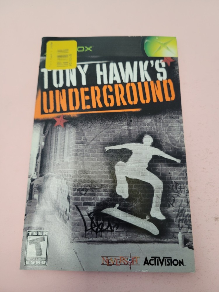 Tony Hawk's Underground (Microsoft Xbox, 2003) Manual Only