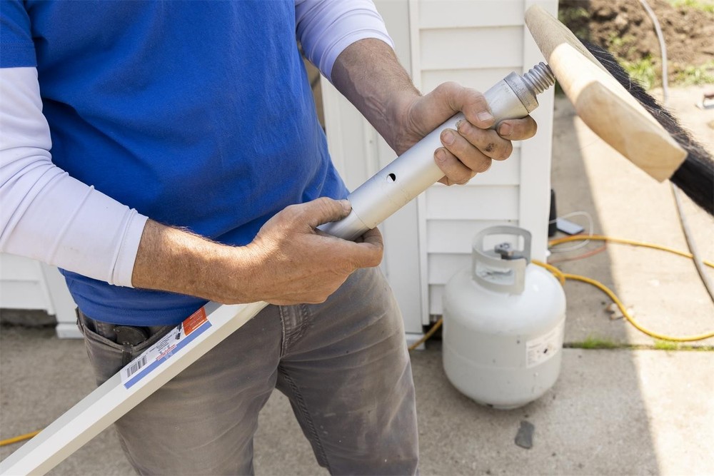 MARSHALLTOWN Threaded Handle Adapter, Concrete Tools, 1-3/4 Inch Push Button NEW