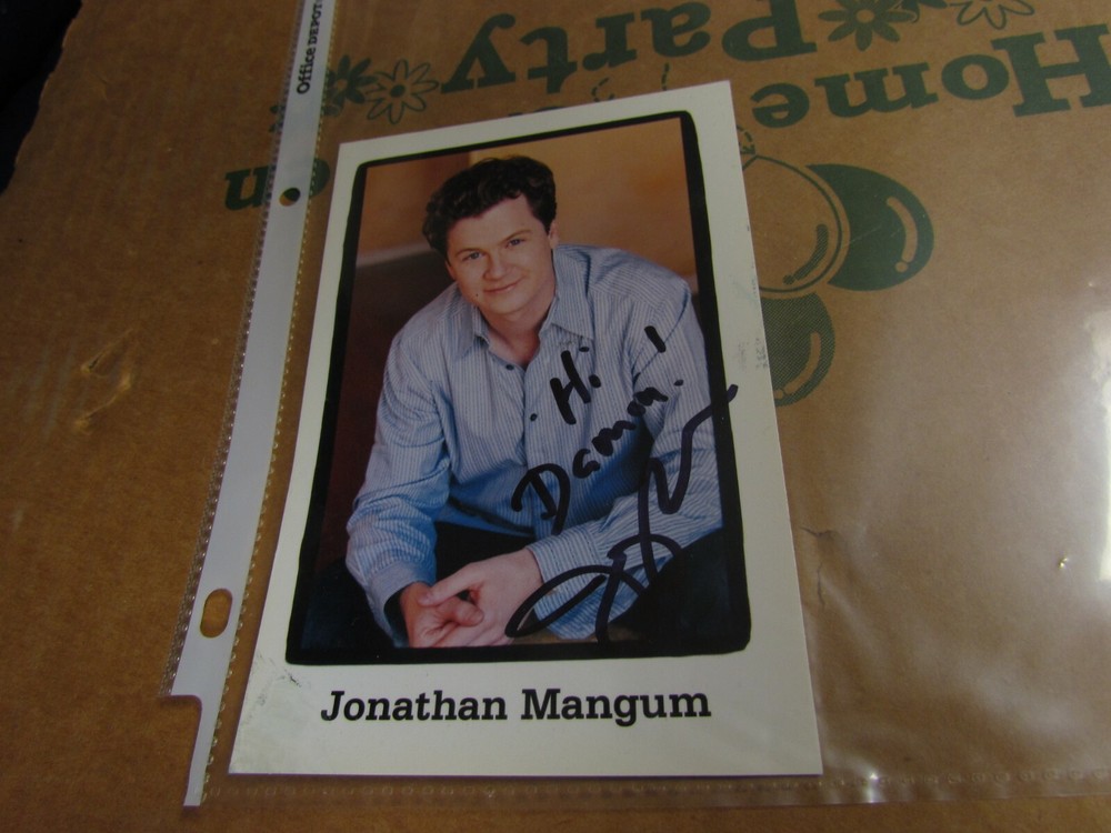 Jonathan Mangum autographed Photo