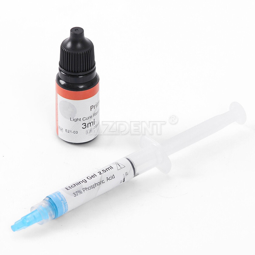 2Style Dental Bracket Braces Glue Bonding Cure Light Etching Gel Composite Resin