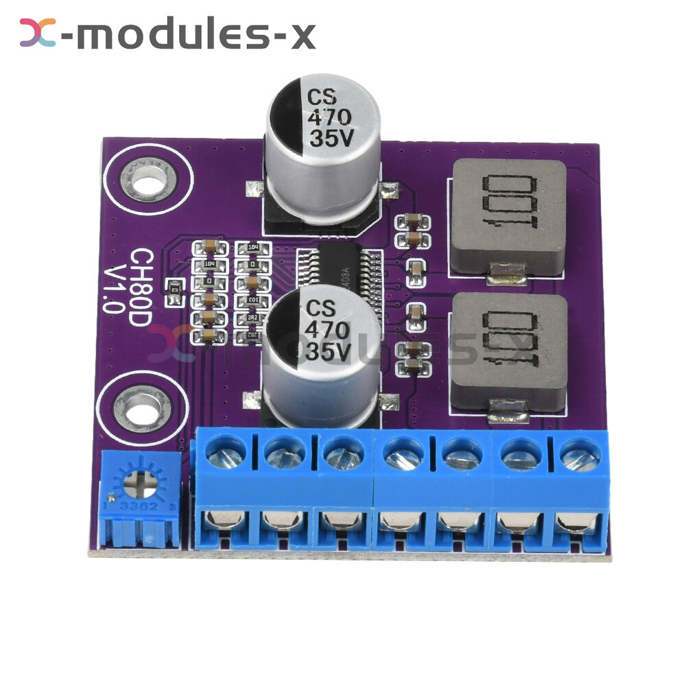 80W Stereo Voice Audio Amplifier Module Class D Amplifier Board Player Module