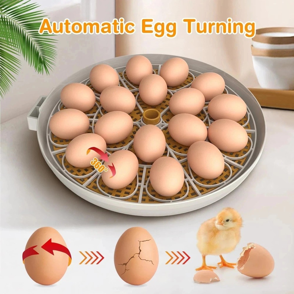 Incubators for Hatching Eggs,18 Egg Incubator with Automatic Egg Turning