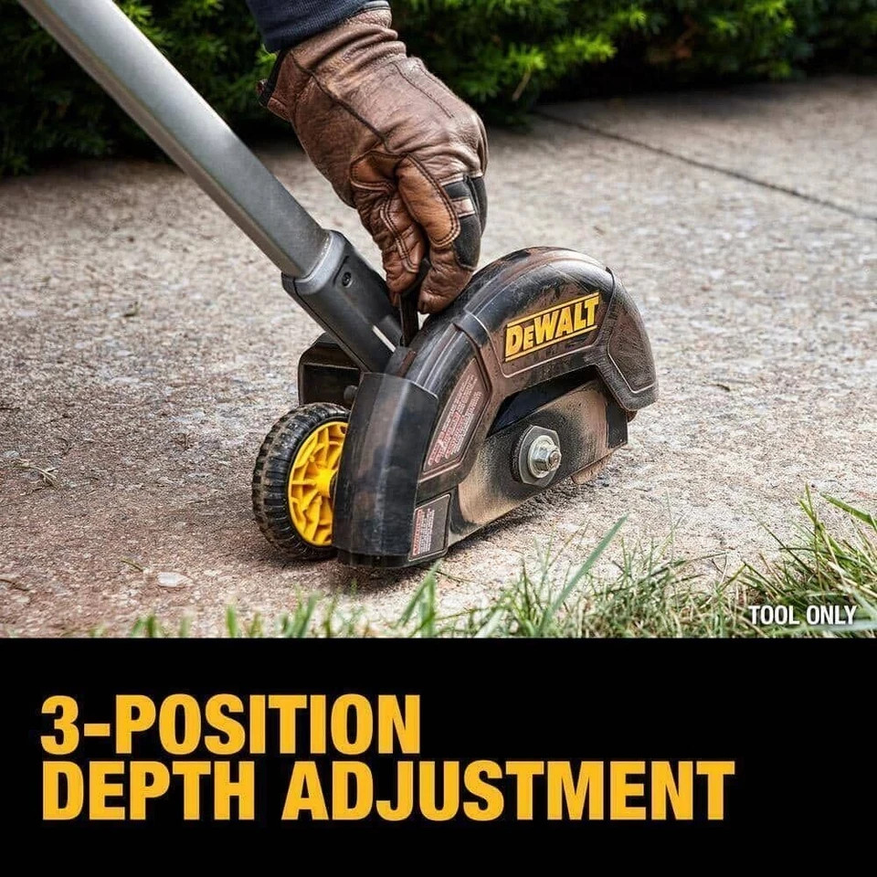DEWALT 20V MAX Cordless Lawn Edger - 7.5" Cut Width, 2" Depth, Brushless Motor