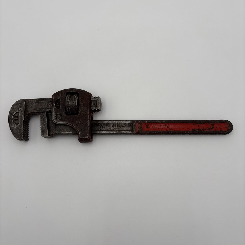 VINTAGE THE RIDGE TOOL CO. IMPROVED STILLSON #14 PIPE/MONKEY WRENCH