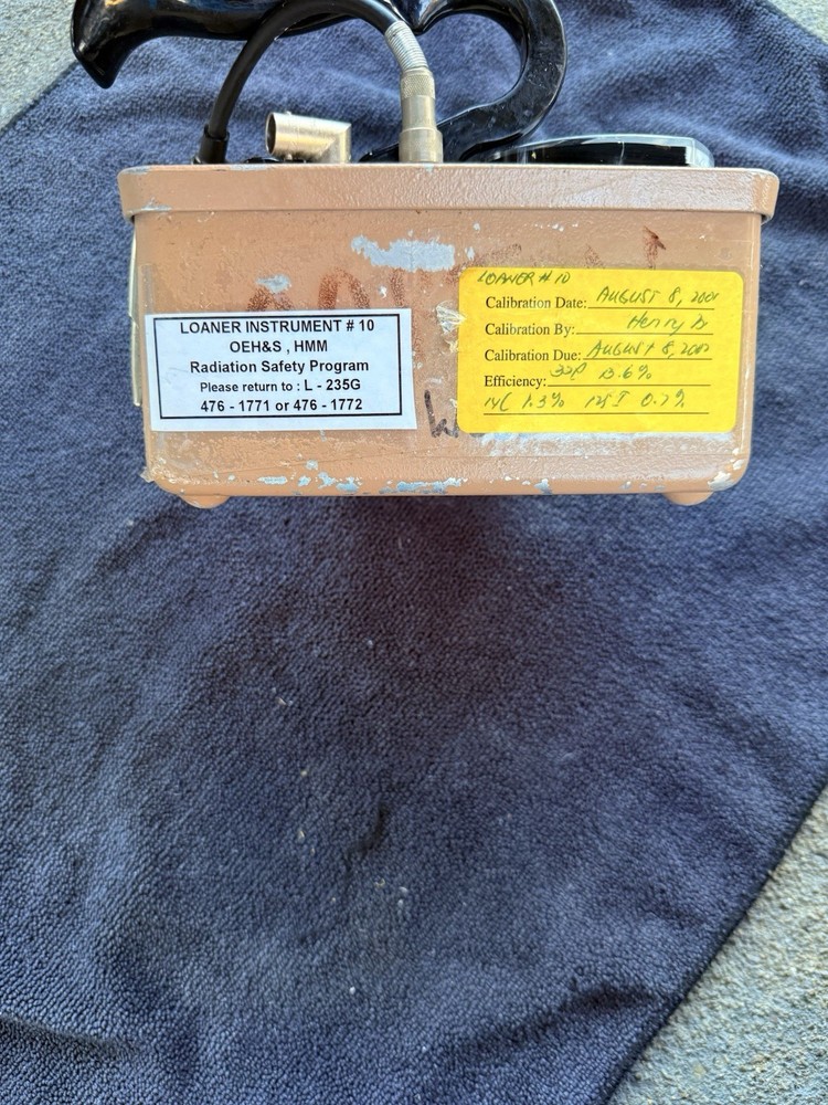Vintage Eberline Model E-120 Geiger Counter – University Floor Model Powers On