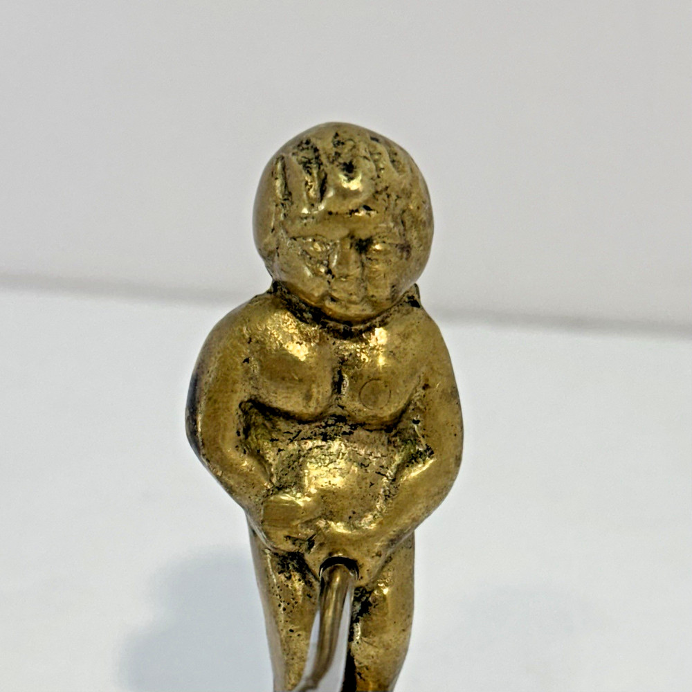 Corkscrew OpenerBrass Nude Boy Figure Vintage Risque Bar Tools