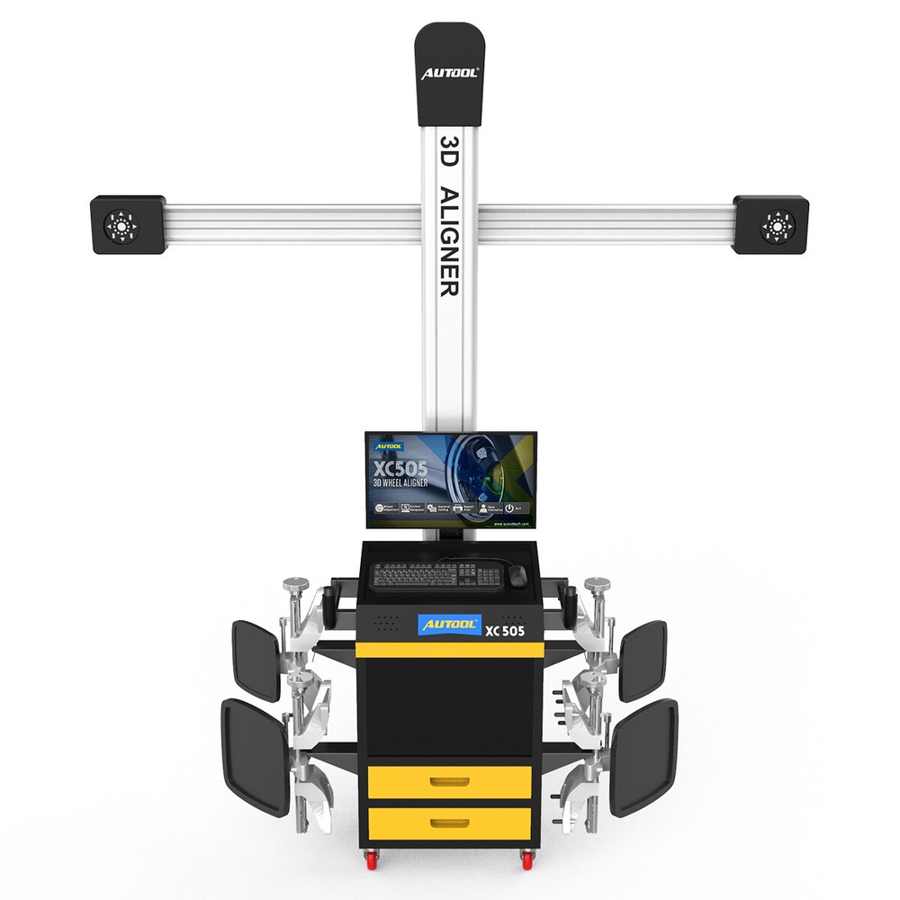 Car Wheel Alignment Machine 3D Tire Aligner System Fully Automatic Positioner