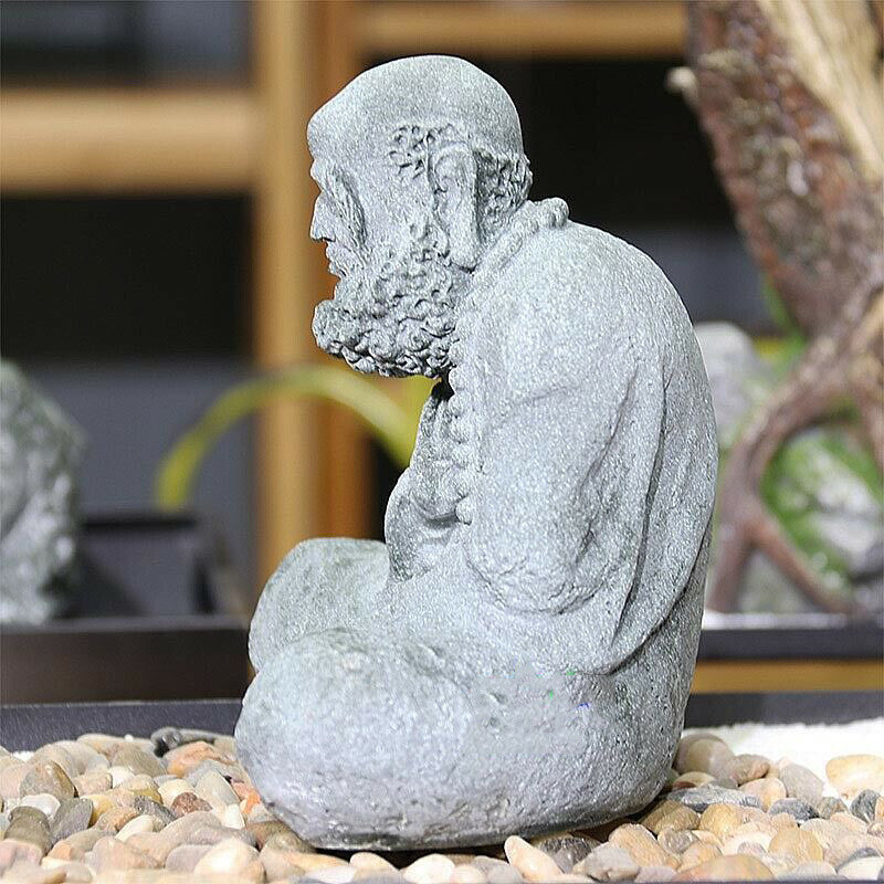 Creative Aquarium Decorations Bodhidharma Buddha Statue Fish Tank Decor Statue