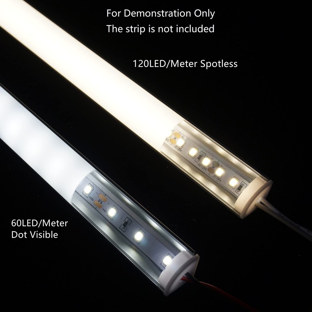 5-Pack 3.3FT 1Meter V Shape LED Strip Aluminum Channel Diffuser System, Extru...