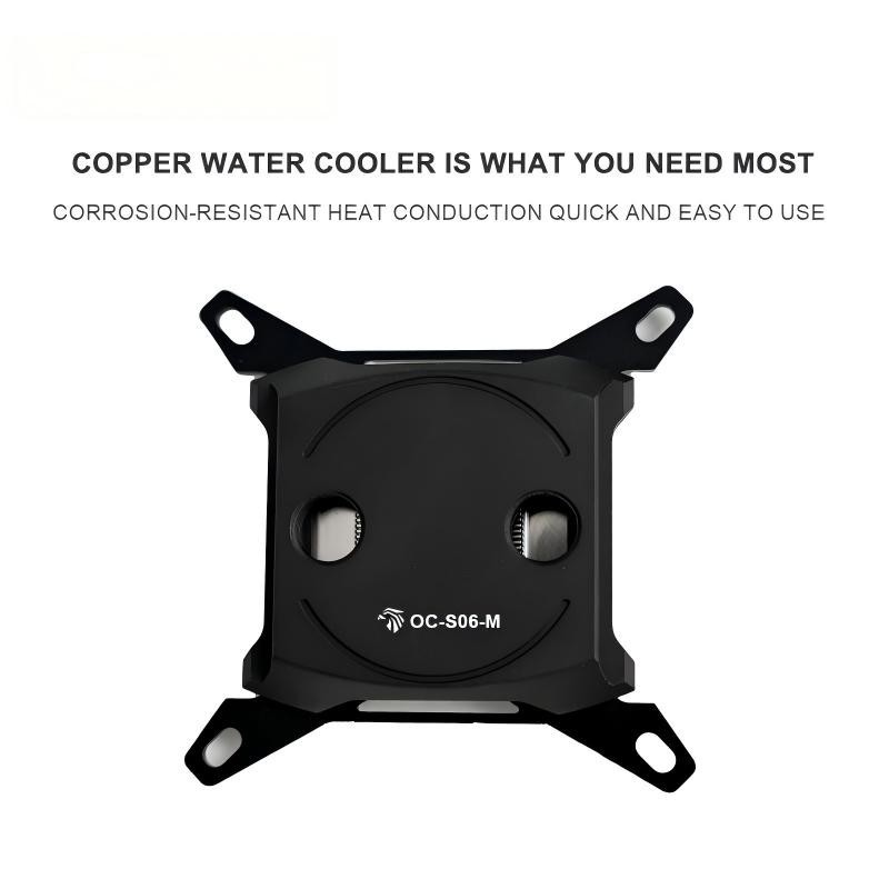 OCOCOO CPU water block , Metal Construction for Intel Systems, DIY Liquid