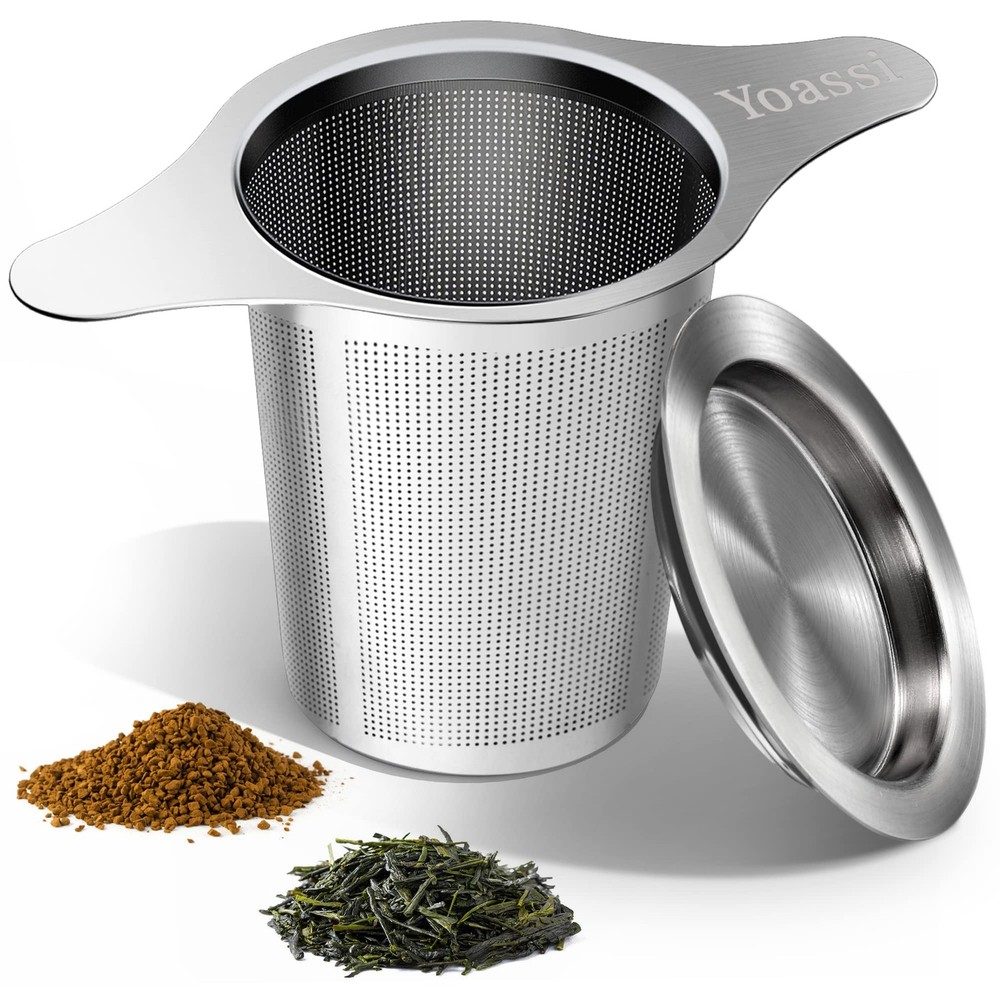 Yoassi Extra Fine 18/8 Stainless Steel Tea Infuser Mesh Strainer With
