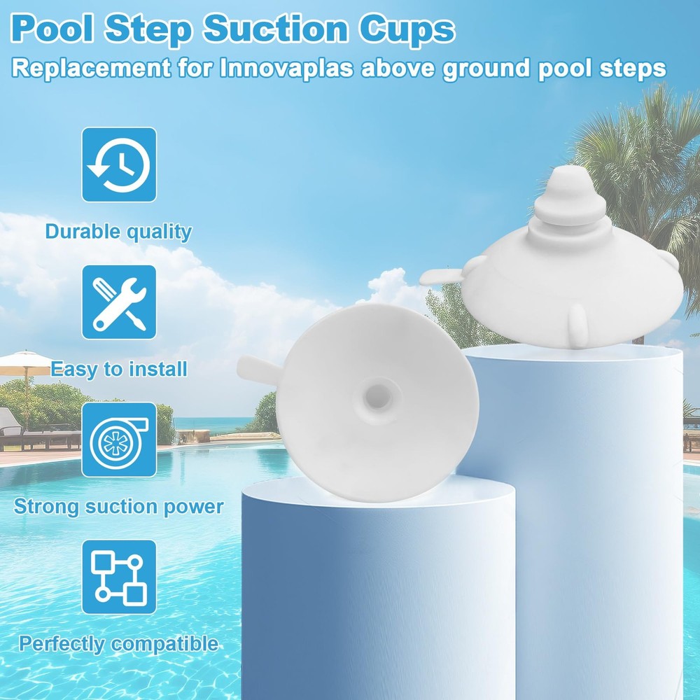 4 PCS Step Cup for Innovaplas Steps Above Ground Swimming Pool Replacement