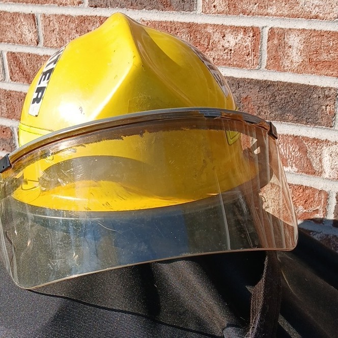 Morning Pride Lite Force V Firefighter Helmet Yellow