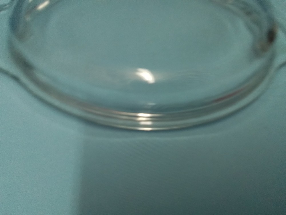 Unmarked Clear Oval Replacement Lid With Handles