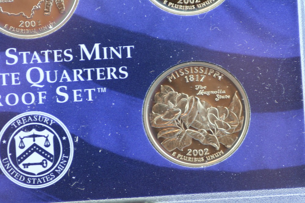 2002 State Quarters Proof Set Original US Mint Packaging