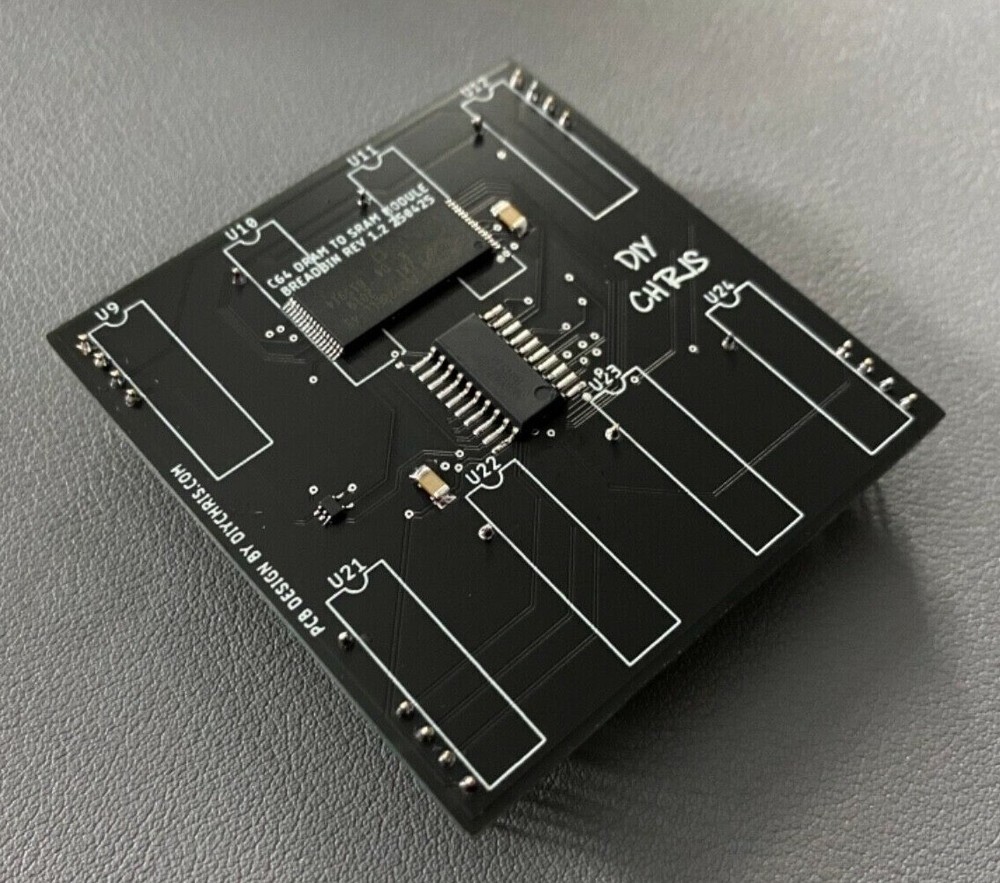 Commodore 64 C64 SRAM Module DRAM 4164 Replacement 250425