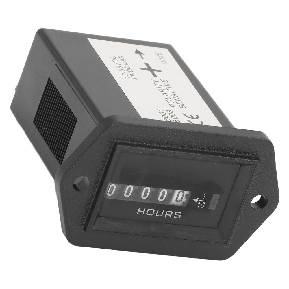Mechanical Hour Meter Quartz Hourmeter For Construction Vehicle 12‑36VDC