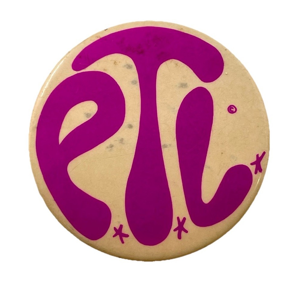 PTL Praise The Lord Vintage Pinback Button 1970s