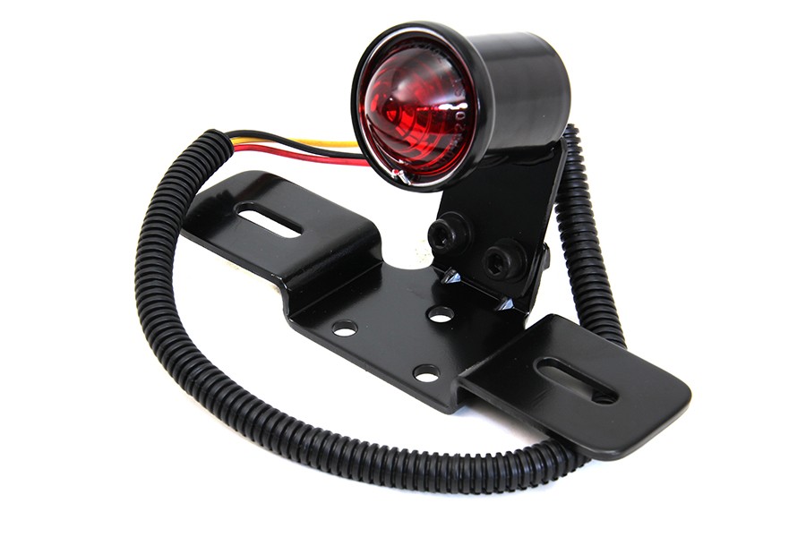 Black Round Tail Lamp for Harley-Davidson