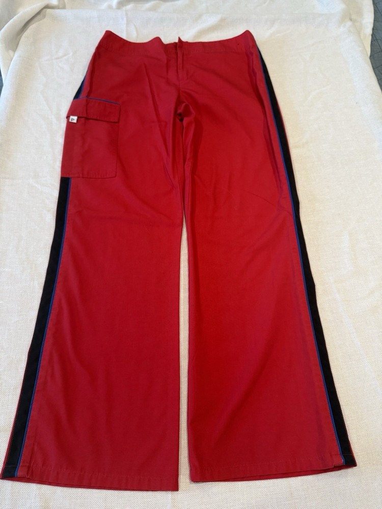 Cherokee Studio Red Scrubs Set Top and Pants