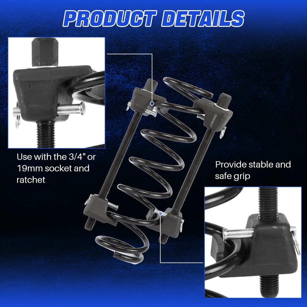 DASBET Macpherson Strut Spring Compressor Tool Kit 2PCS Coil Spring Compresso...