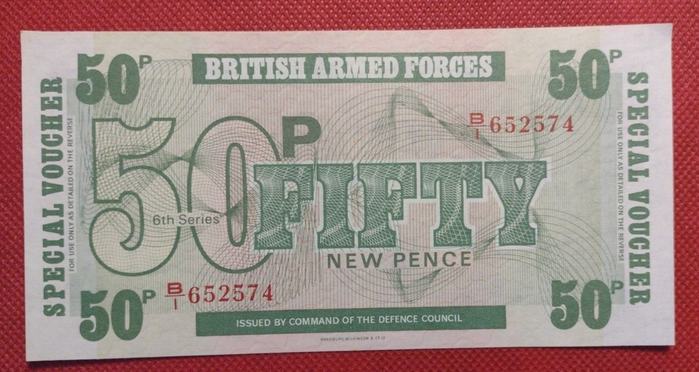 British Armed Forces Special Vouchers (B151)