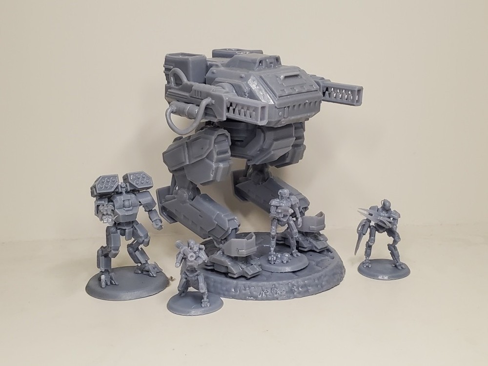 Helldivers 2 Automaton War Assault Strider Miniature