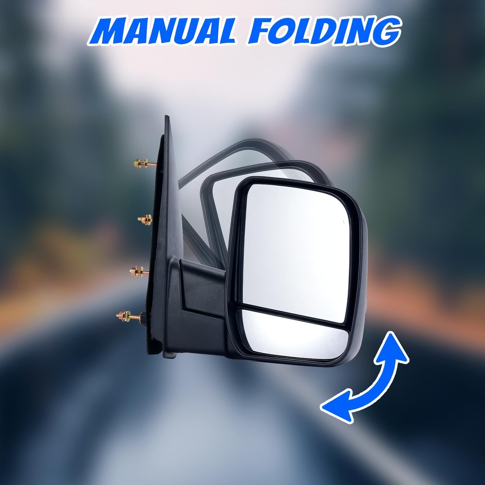 Pair View Mirror for 02-08 FORD E150 E250 E350 E450 E550 Club Wagon Super Duty
